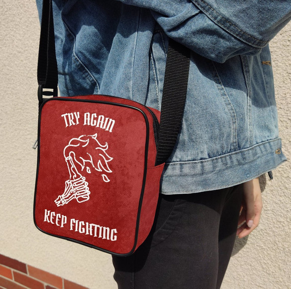 Torba Listonoszka TRY AGAIN Dodaj Napis!