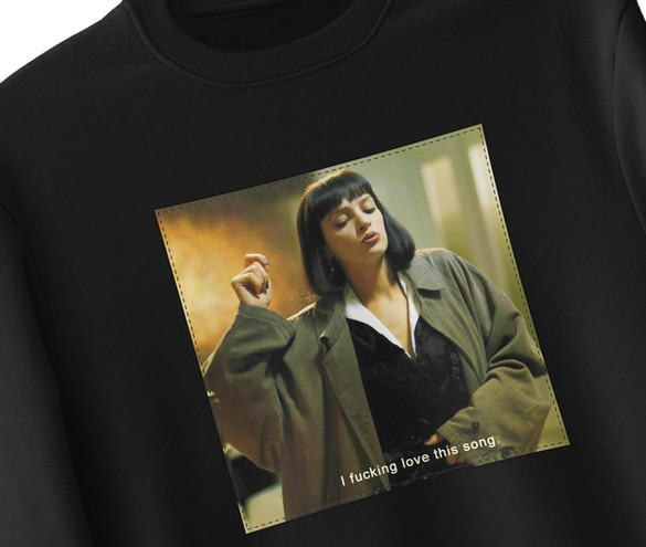 Bluza z naszywką Uma Thurman Song