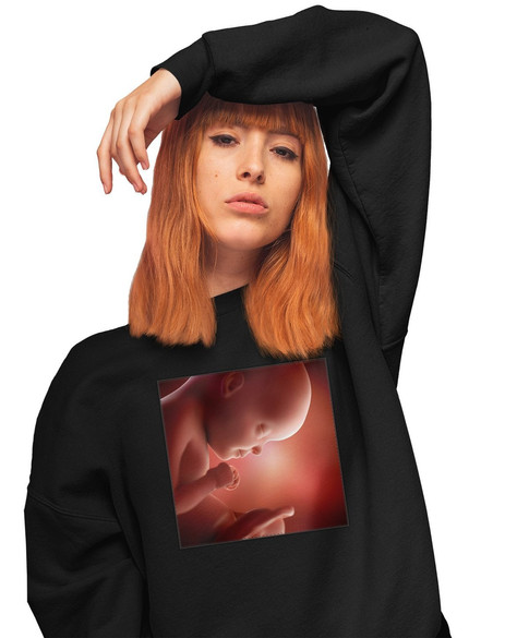 Bluza z naszywką Płód 02