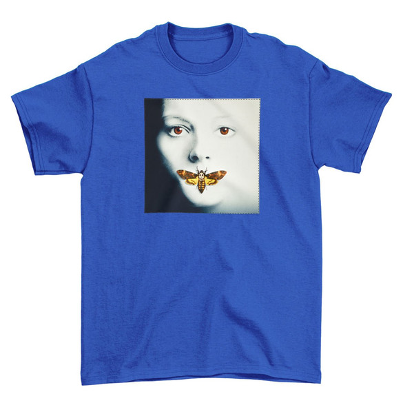 Koszulka z naszywką Milczenie owiec plakat