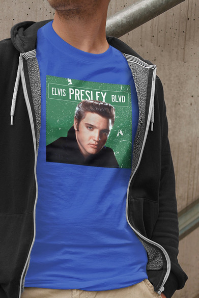 Koszulka z naszywką Elvis Presley 03