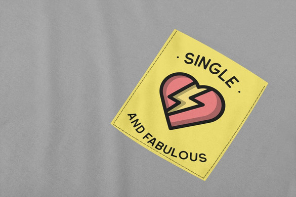 Koszulka z kieszonką SINGLE AND FABULOUS