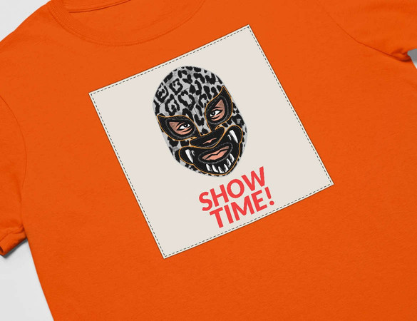 Koszulka z naszywką Show time