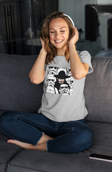 Bluzka damska z naszywką Anonymous