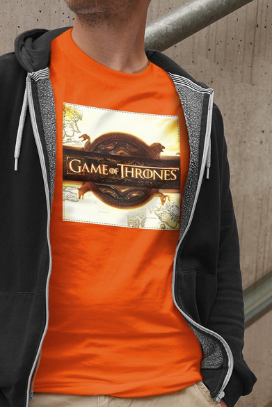 Koszulka z naszywką Game of Thrones logo