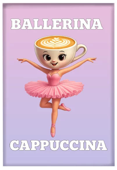 Magnes Italian Brainrot Ballerina Cappucina 