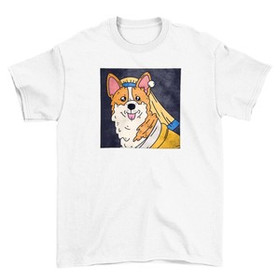 Koszulka z naszywką DOG PARODY:  Dziewczyna z perłą