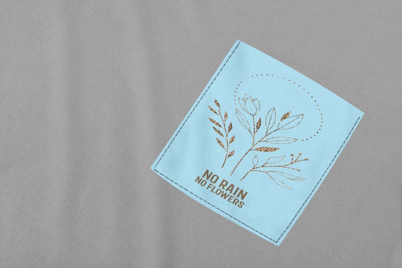 Koszulka z kieszonką NO RAIN NO FLOWERS 02