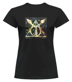 Bluzka damska z naszywką Harry Potter insygnia