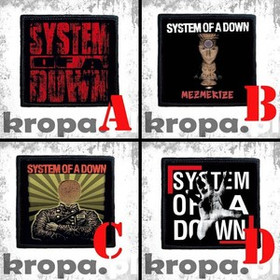 Naszywka SYSTEM OF A DOWN 10 x 10 cm  Dużo Wzorów!