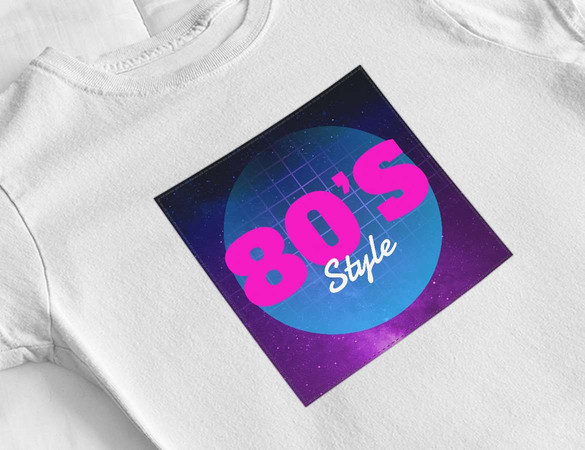 Bluzka damska z naszywką 80's Style