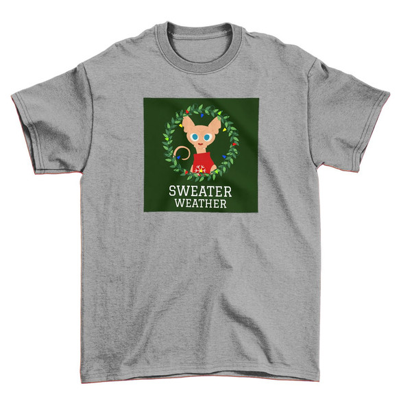 Koszulka z naszywką Sweater weather