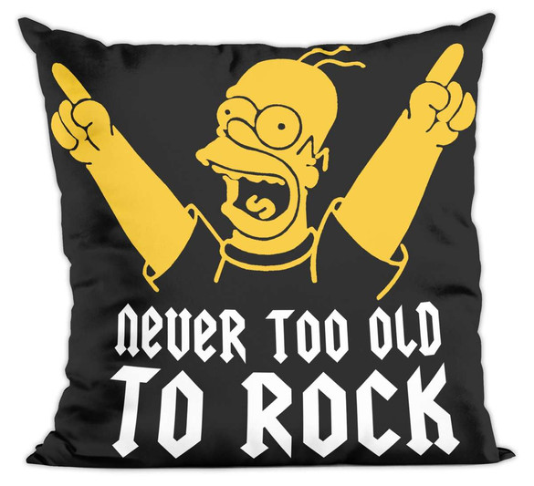 Poduszka Never too old to rock