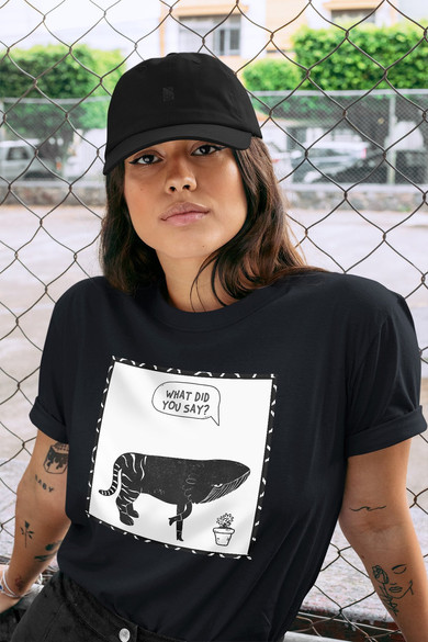 Koszulka z naszywką What did you say?