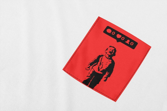 Koszulka z kieszonką BANKSY 02