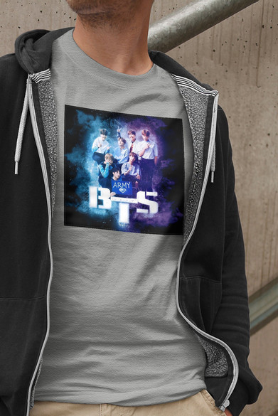 Koszulka z naszywką BTS Army 01