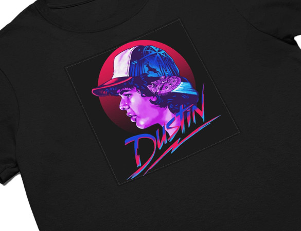 Koszulka z naszywką Stranger Things Dustin