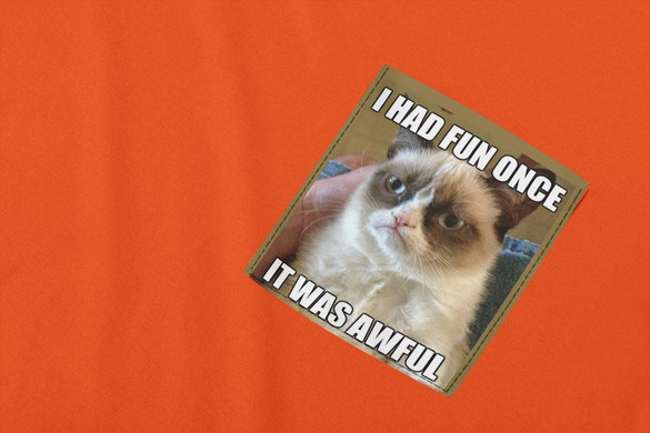 Koszulka z kieszonką I HAD FUN ONCE