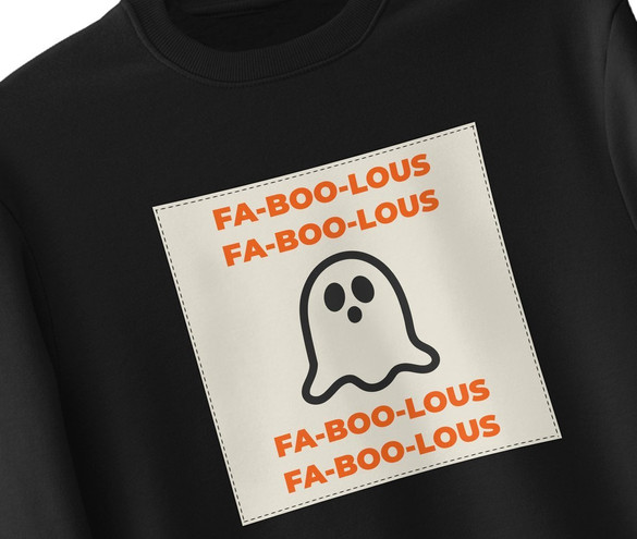 Bluza z naszywką FA-BOO-LOUS