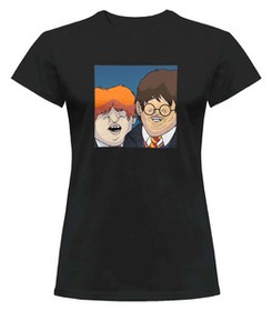 Bluzka damska z naszywką Harry Potter parody