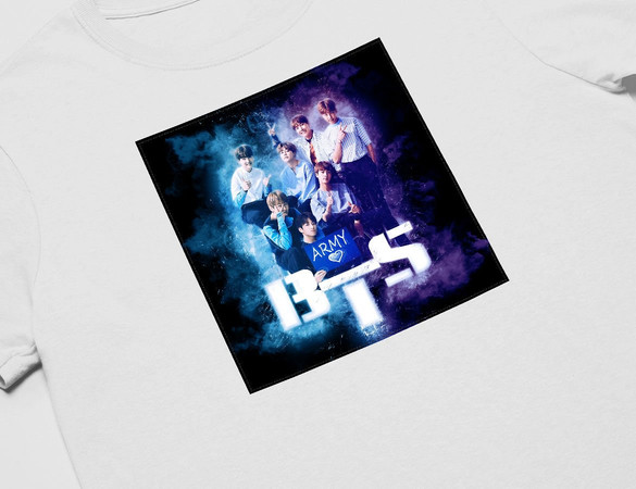 Koszulka z naszywką BTS Army 01