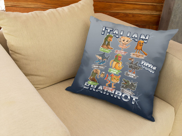 Poduszka Italian Brainrot Paczka Stworków włoskich brainrotów