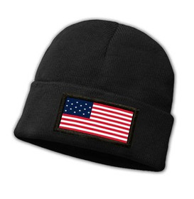 Czapka zimowa z naszywką FLAGA AMERYKAŃSKA