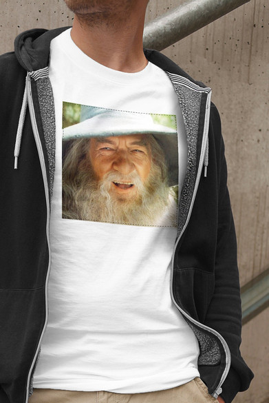Koszulka z naszywką Gandalf smile