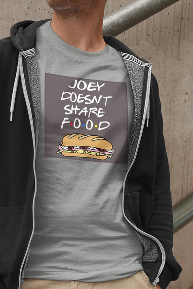 Koszulka z naszywką Friends food