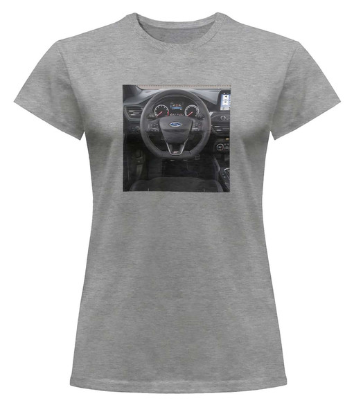 Bluzka damska z naszywką Ford kierownica