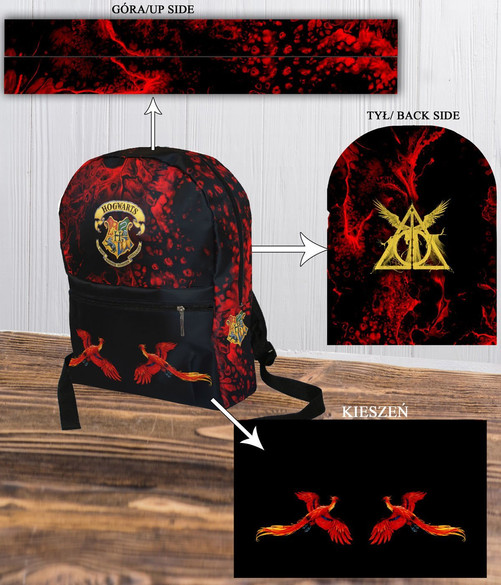 Plecak Szkolny Harry Potter Wzory! FullPrint!