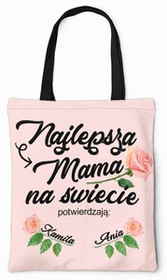 Torba na ramię NAJLEPSZA MAMA NA ŚWIECIA + IMIĘ