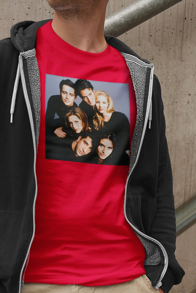 Koszulka z naszywką Friends squad