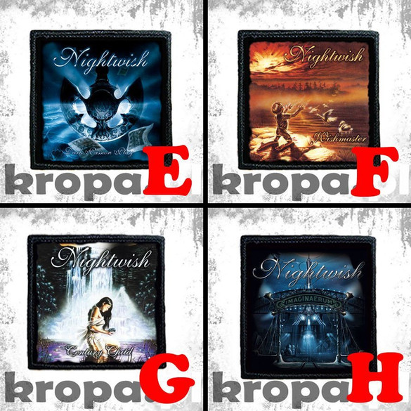 Naszywka NIGHTWISH 8 X 8 cm Dużo Wzorów!