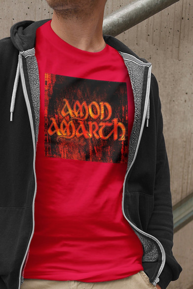 Koszulka z naszywką Amon Amarth logo