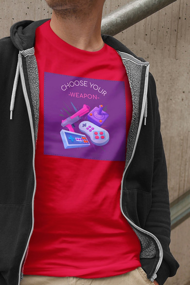 Koszulka z naszywką CHOOSE YOUR WEAPON