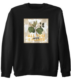 Bluza z naszywką All you need is plants