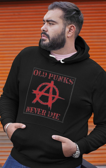 Bluza z naszywką OLD PUNKS NEVER DIE
