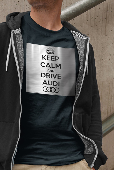 Koszulka z naszywką Audi Keep Calm
