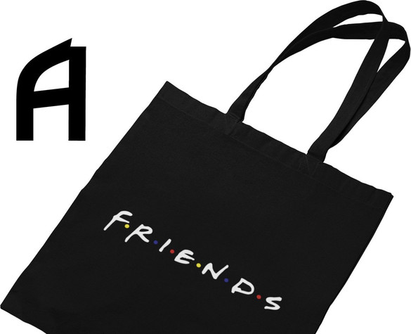 Torba na ramię FRIENDS PRZYJACIELE DUŻO WZORÓW