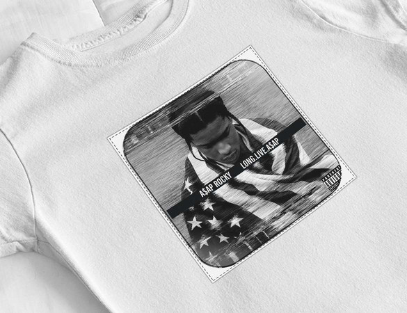 Bluzka damska z naszywką Asap Rocky Long.Live.