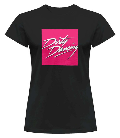 Bluzka damska z naszywką Dirty Dancing logo pink