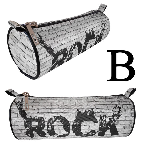 ROCK Piórnik szkolny tuba WZORY