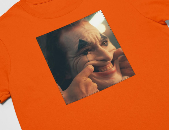 Koszulka z naszywką Joker Happy face