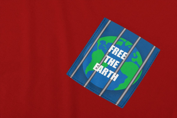 Koszulka z kieszonką FREE THE EARTH