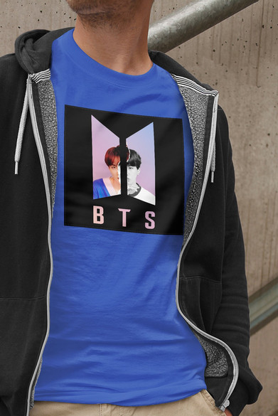 Koszulka z naszywką BTS SUGA