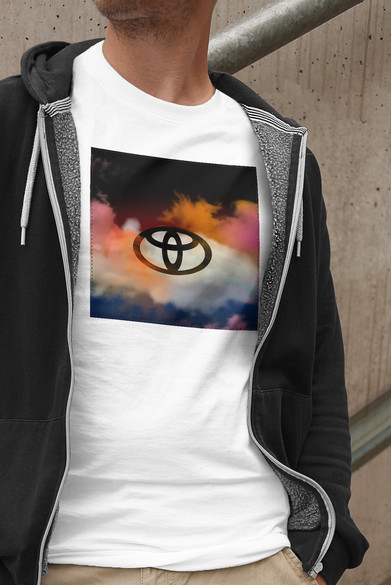 Koszulka z naszywką Toyota logo colourful