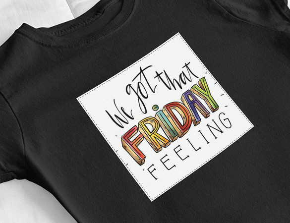 Bluzka damska z naszywką It's Friday !!