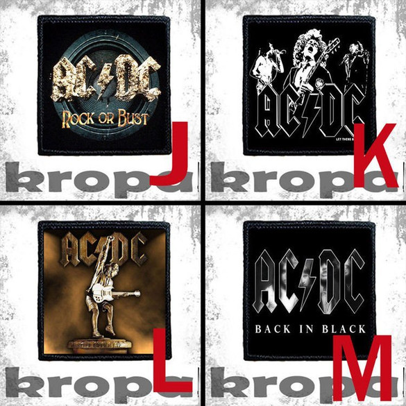 Naszywka AC/DC 8 X 8 cm Dużo Wzorów!