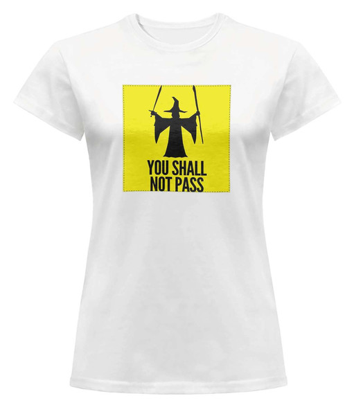 Bluzka damska z naszywką You shall not pass